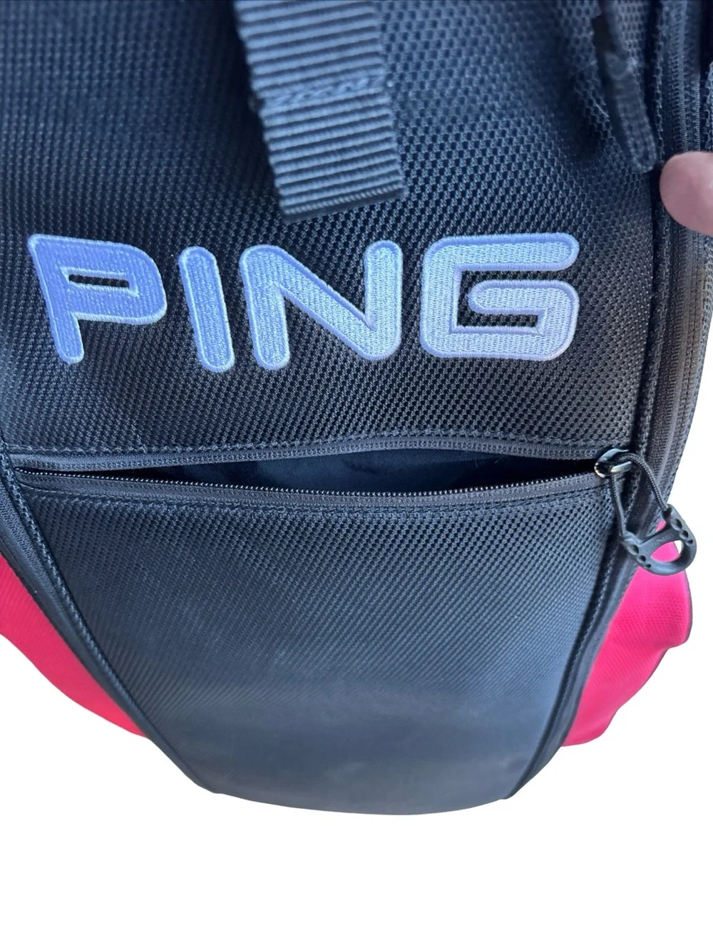 Ping Explore, Red/Black/White, 4-Way Golf Carry/Cart Bag. STRIKING! Very Clean!